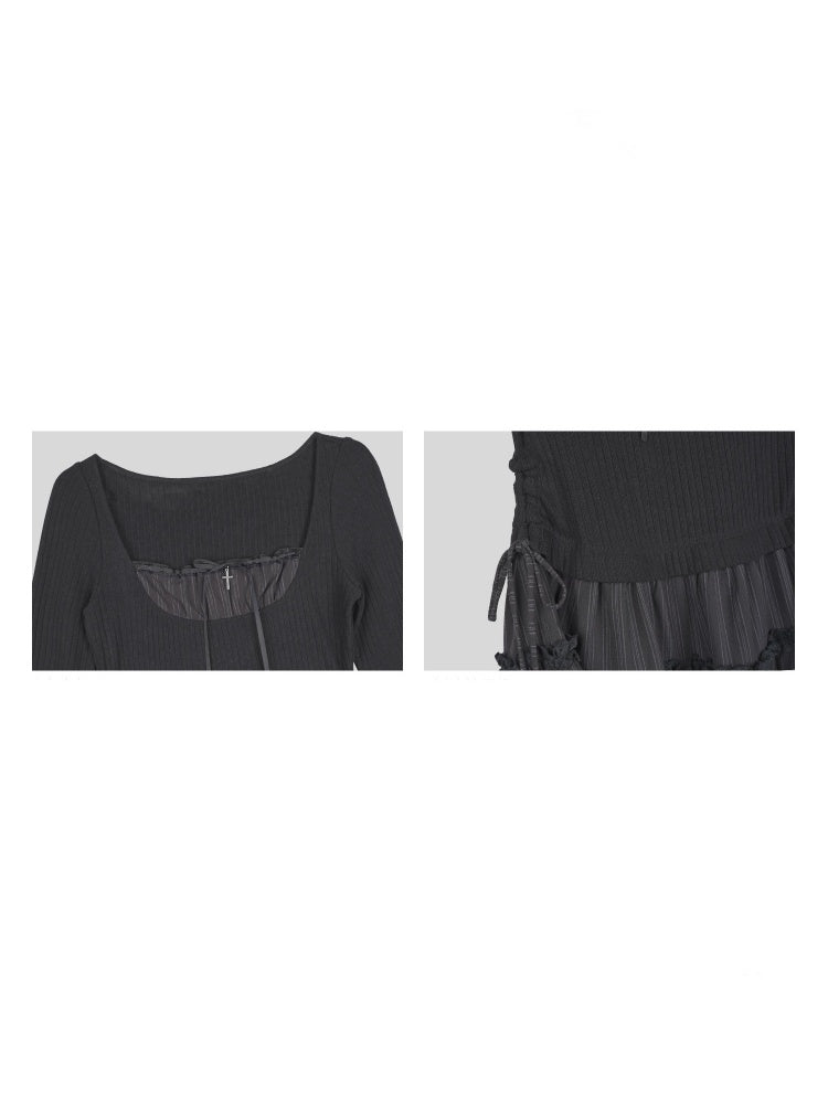 Midnight Waltz Slim Waist Dress【s0000015364】