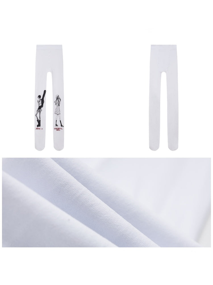 Chemical Girl × NANA Collaboration Character Print Pantyhose【s0000016027】