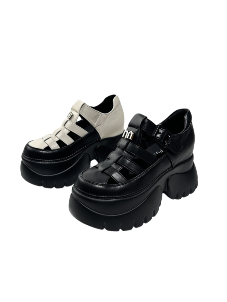 Breathable Cut-Out Platform Gladiator Sandals【s0000016767】