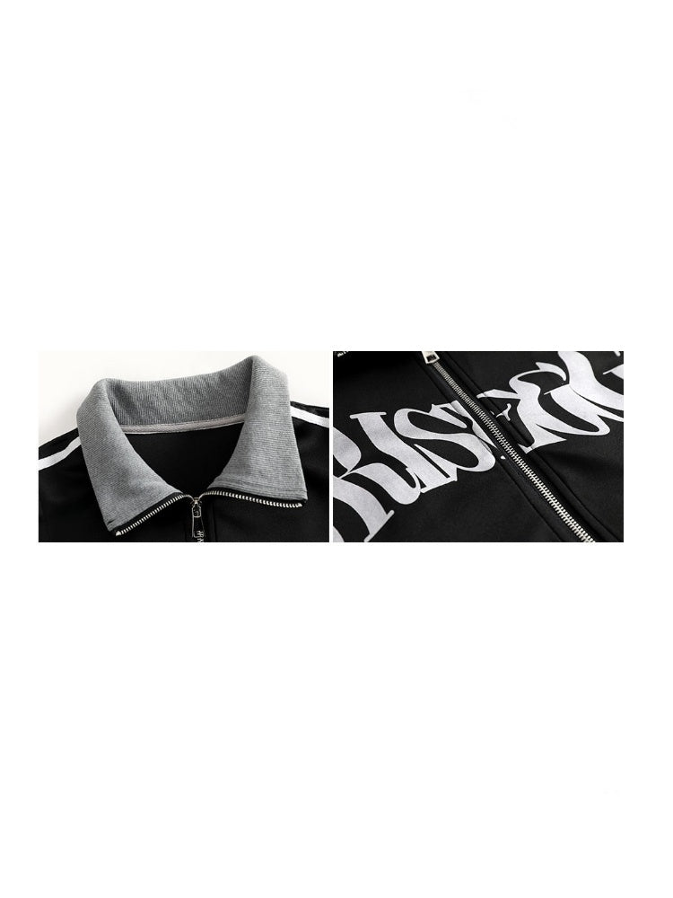 Silver Logo Stand Up Collar Punk Vest【s0000016800】