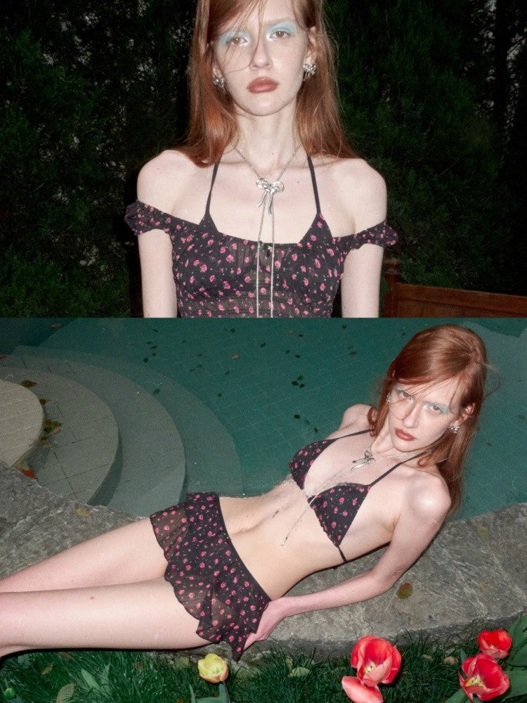 Floral Large U-Neck Bikini Set【s0000017196】