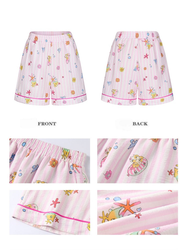 Full Printed Pajama Two-Piece Set【s0000017357】
