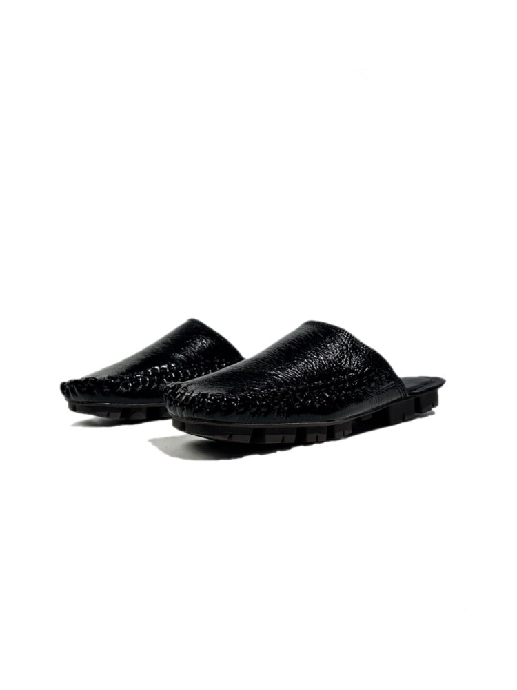 Closed-Toe Genuine Leather Mule Shoes【s0000017792】 – SCULTURE