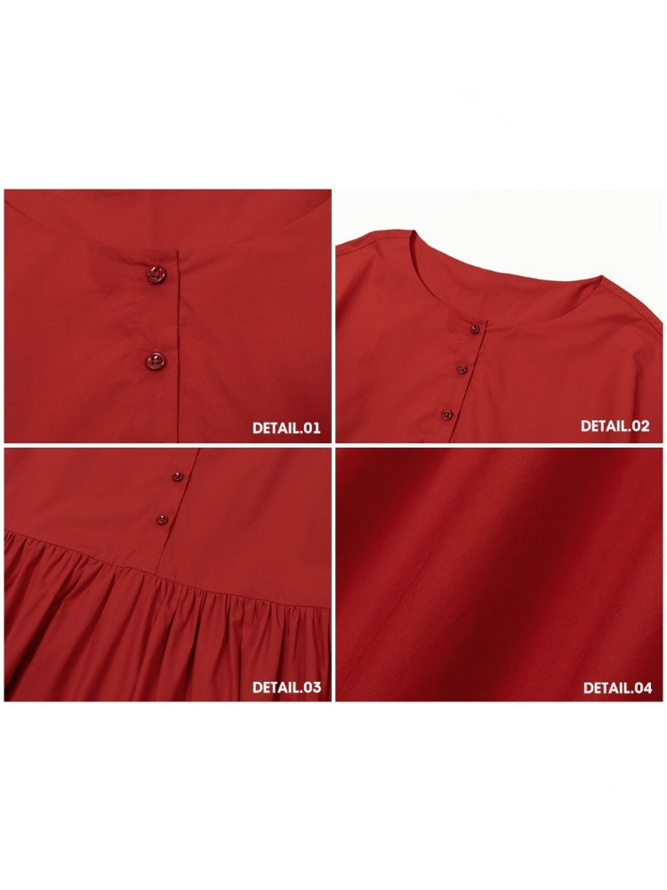 Cherry Juice 100% Comfortable Cotton Loose Freedom French Gentle Doll Dress【s0000017811】
