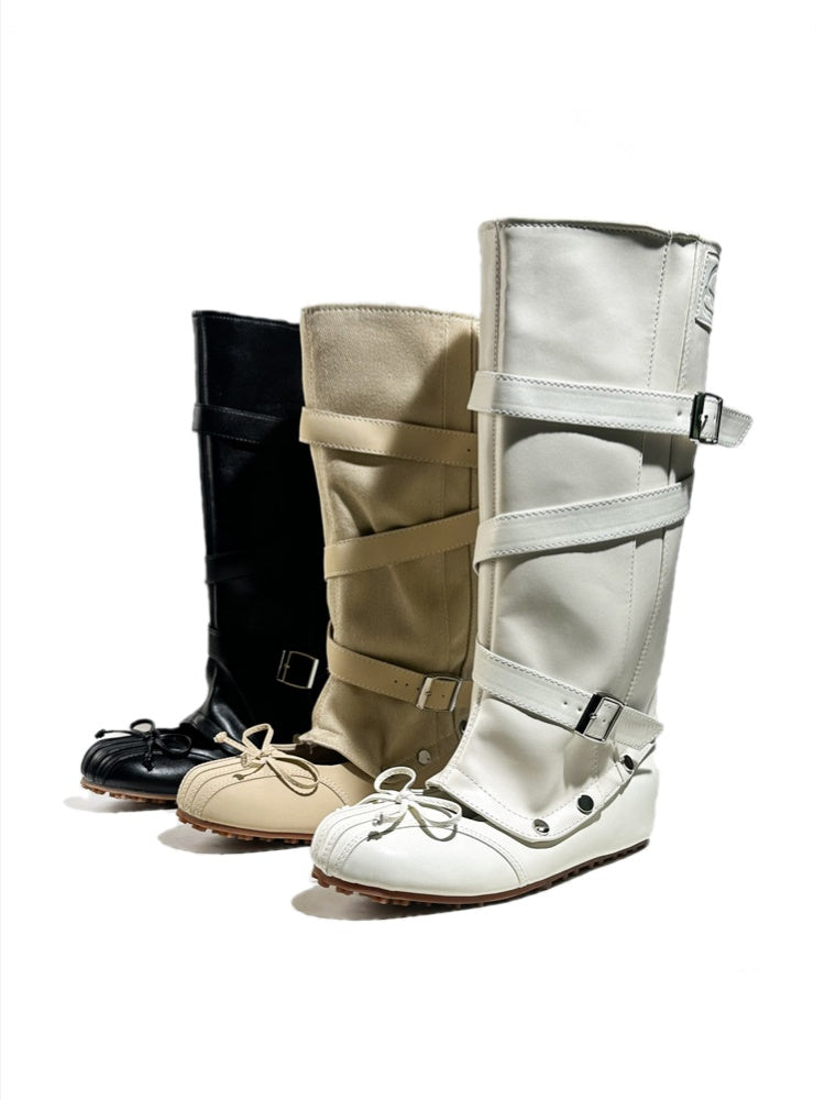2way Detachable Punk-Style Knee-High Ballet Boots【s0000017955】