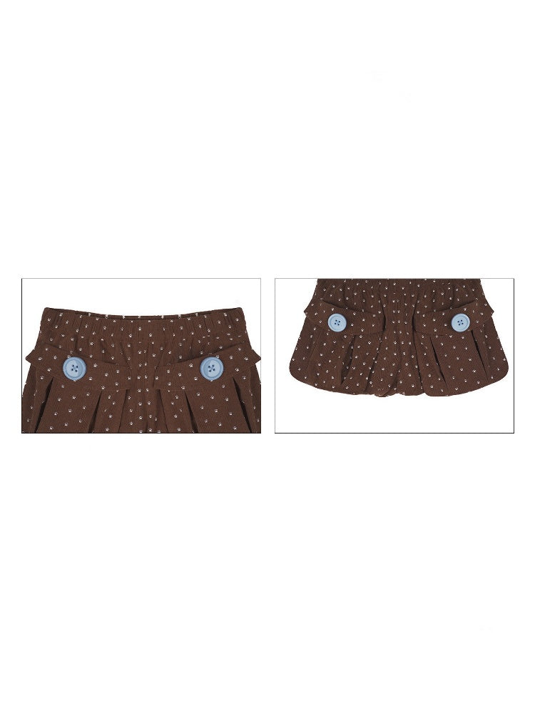 Corduroy Paw Pads Print 3D Pocket Bud Shorts【s0000018790】