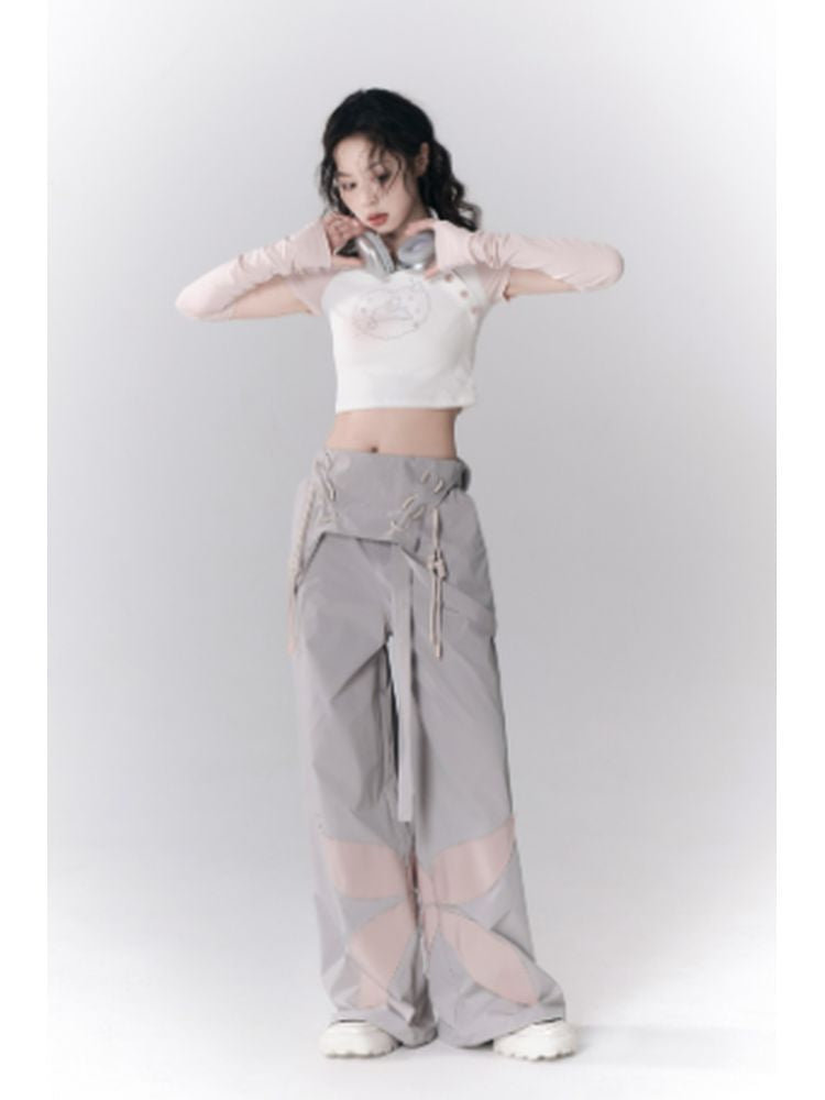 Bunny Asymmetric T-Shirt【s0000001789】