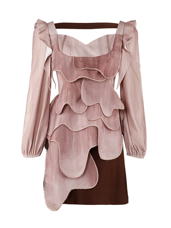 Petal Nichi Ruffle Chic Feminine One-Piece【s0000004015】