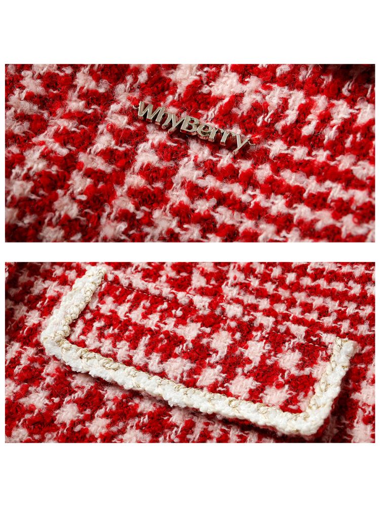 plaid jacket / skirt【s0000001593】