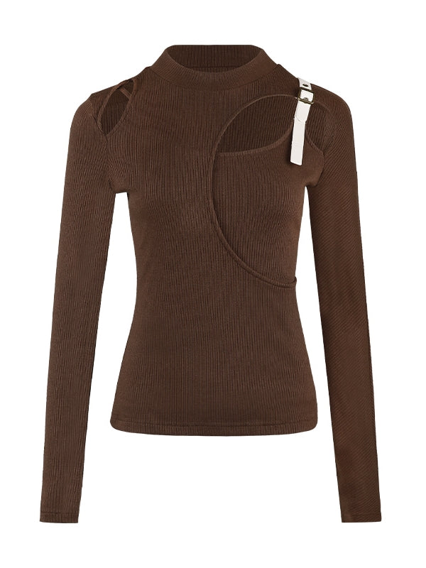 Belt Nichi Cut Fake-Layered Knit【s0000004012】