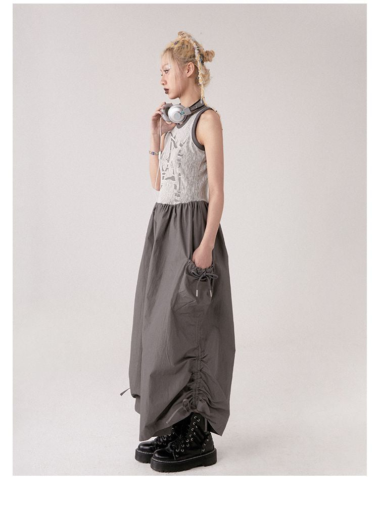 Sleeveless A-Line Skirt【s0000001366】