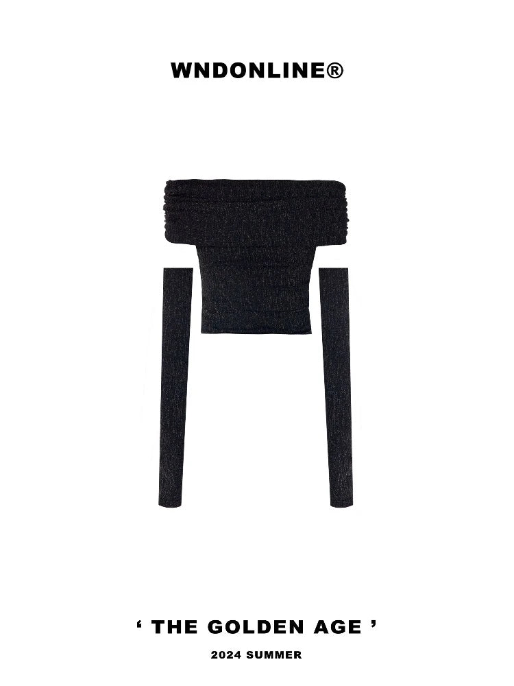 Off-shoulder two-wear knit【s0000007204】