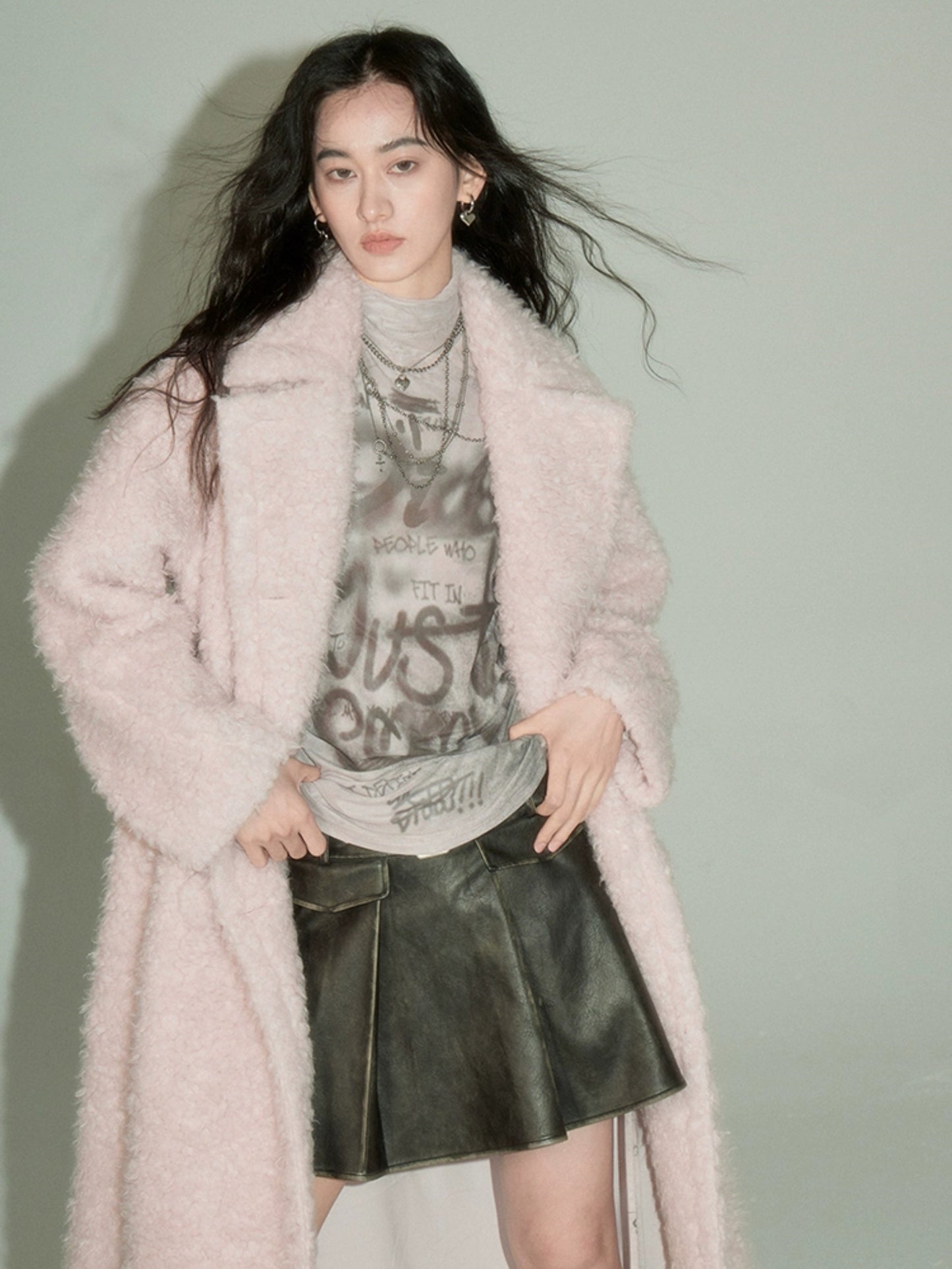 Letter Printed Skin Clothing High Collar Bottoming Top【s0000004246】