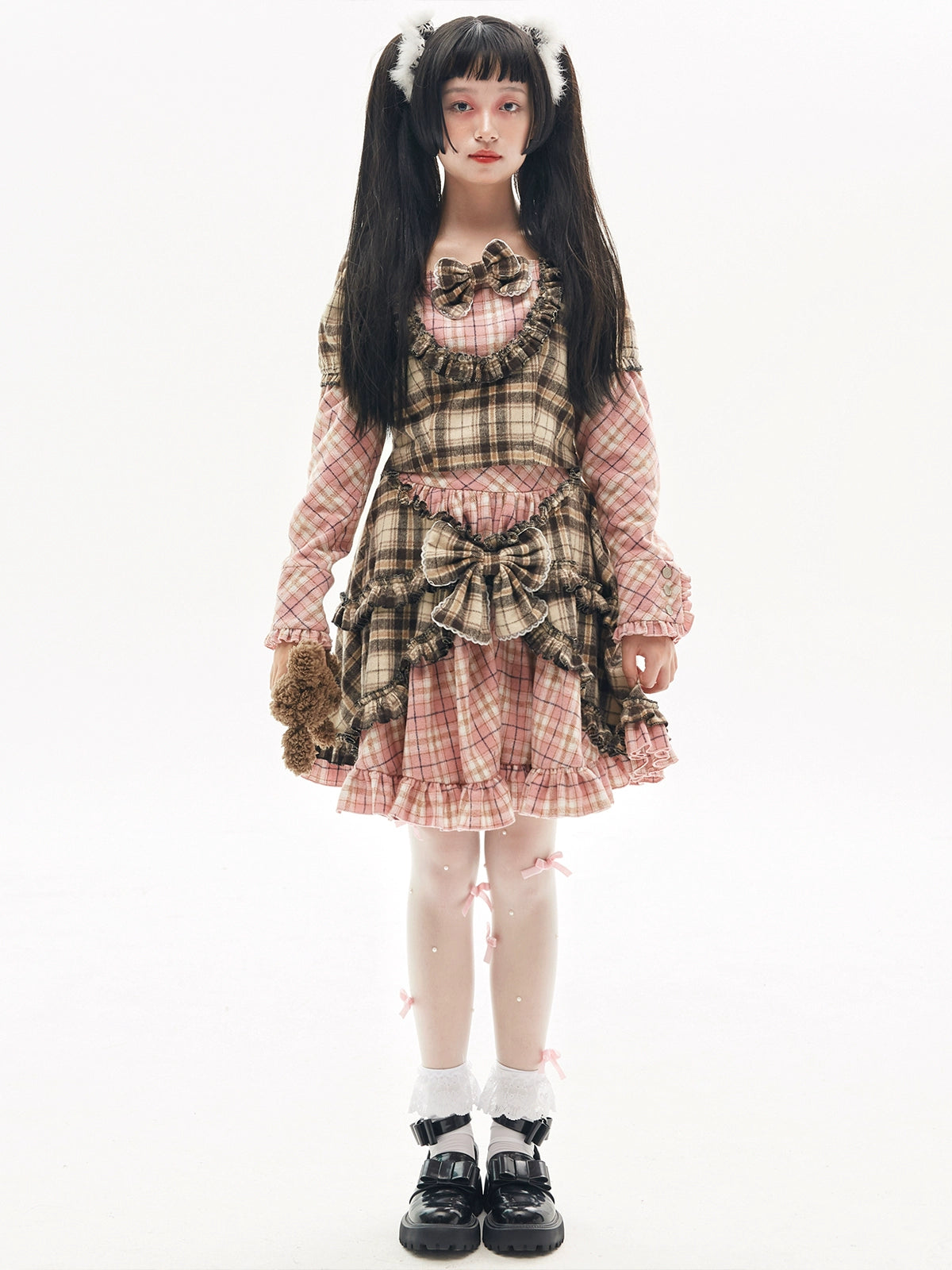 japanese lolita Niche Design Sweet Bow Tops Japanese Lolita Showa Retro Shirt【s0000004 – SCULTURE(エスカルチャー)