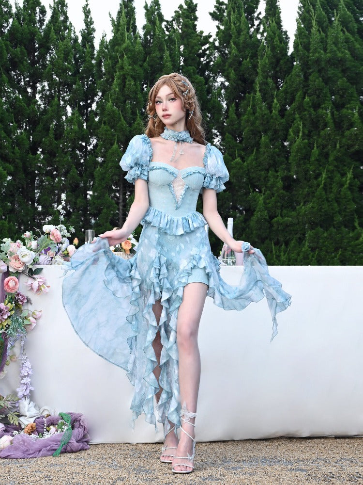 hot high slit dress Sexy Thigh-high Slit Dress