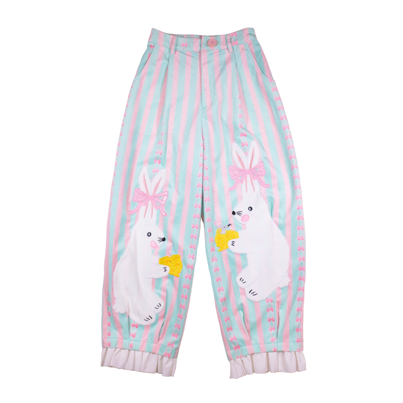 Rabbit print loose pants【s0000001201】