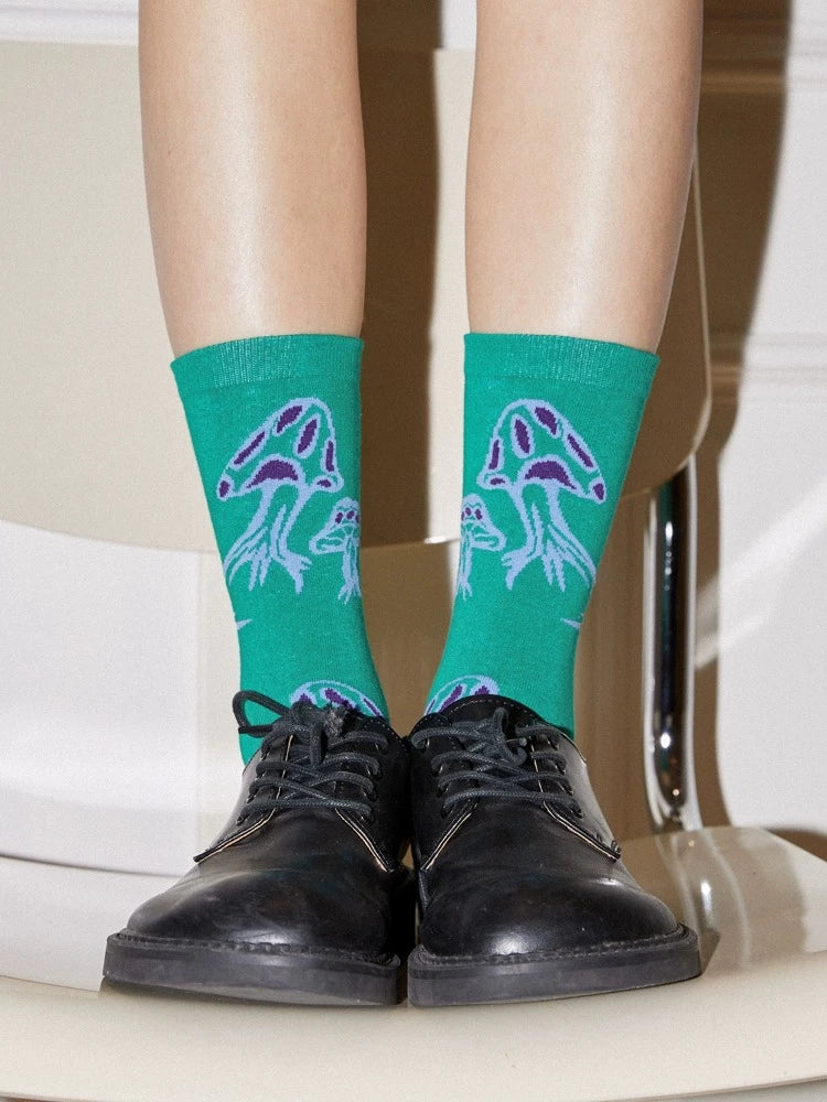 Mushroom pattern women's socks【s0000006546】