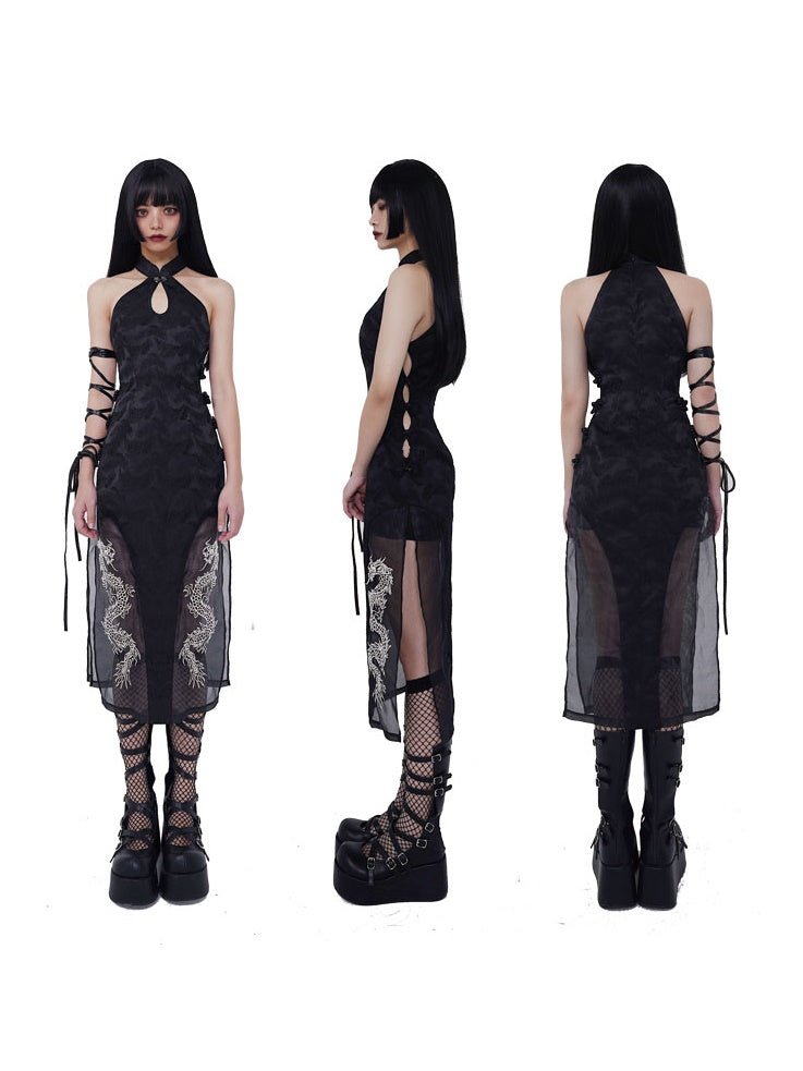 Chinese Style Slit Sexy Dress【s0000000299】 - SCULTURE(エスカルチャー)