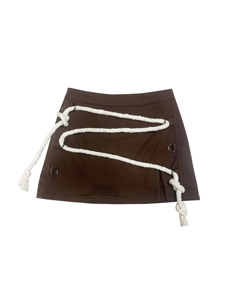 Hollow ZIP-up Hooded Top & Short Skirt【s0000000291】 - SCULTURE(エスカルチャー)