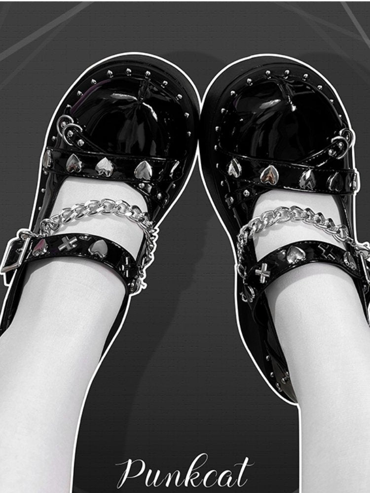 Lolita dark goth platform shoes【s0000000854】