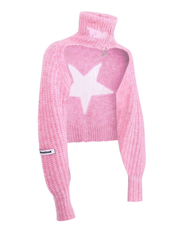 Pentagram Cutout Hot Girl Sweater【s0000000375】