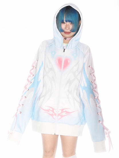 Subculture Aqua Mine Bow Tie Hoodie【s0000011790】