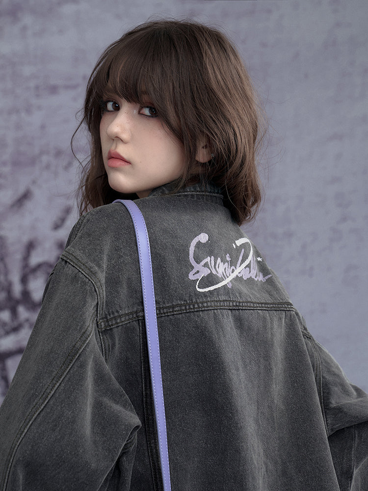Street Graffiti Denim Loose Jacket【s0000011924】
