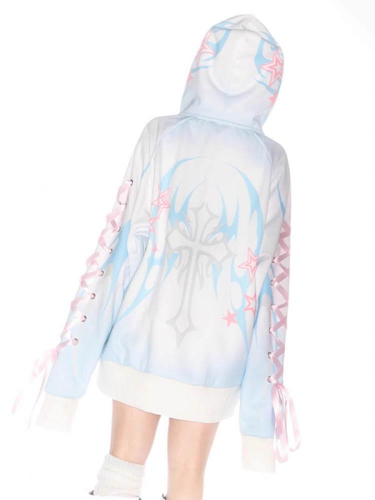 Subculture Aqua Mine Bow Tie Hoodie【s0000011790】