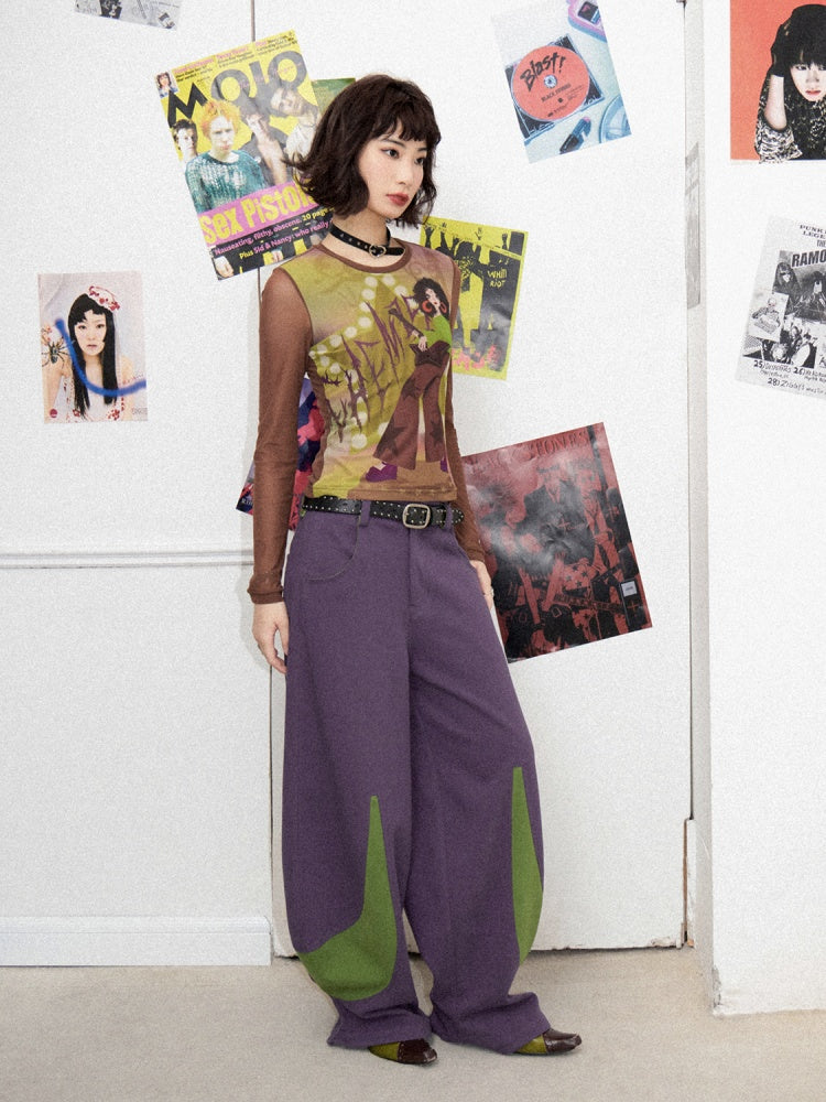 Loose Casual Pile Patchwork Switch Banana Pants【s0000011902】