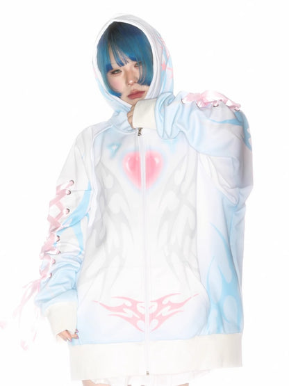 Subculture Aqua Mine Bow Tie Hoodie【s0000011790】