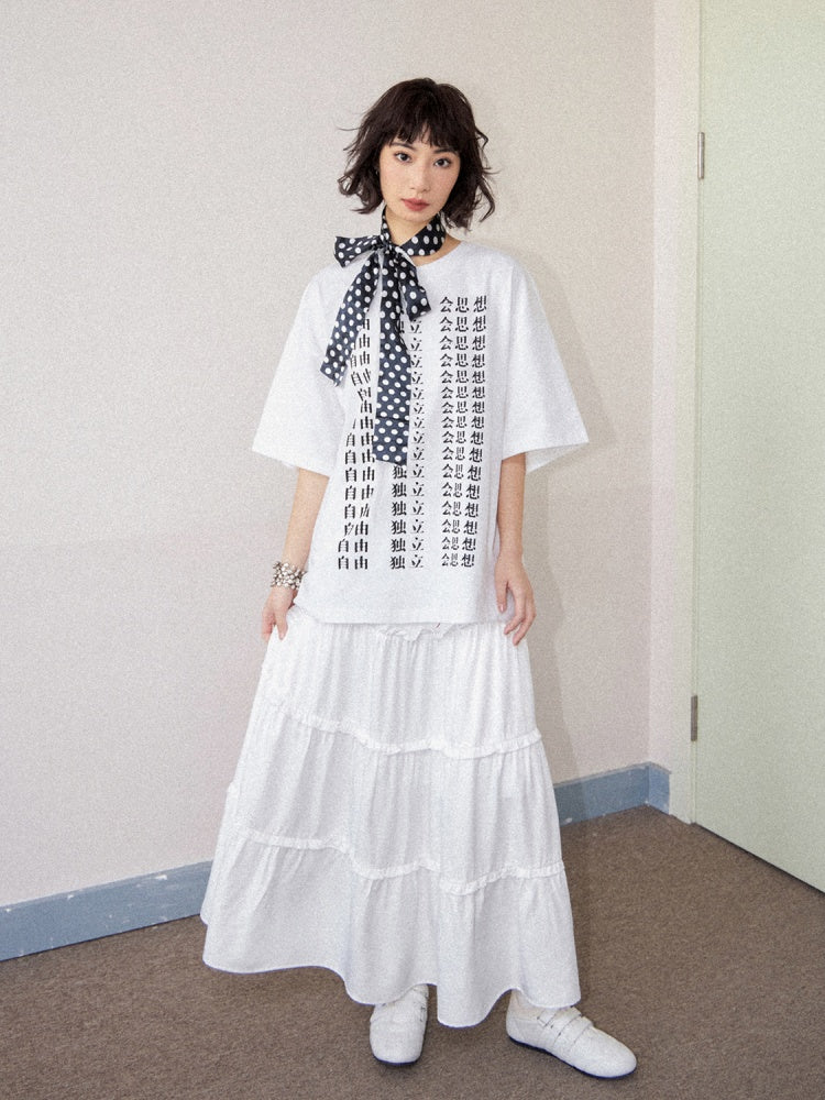 Liberal Independent Print Short Sleeve T-Shirt【s0000011896】