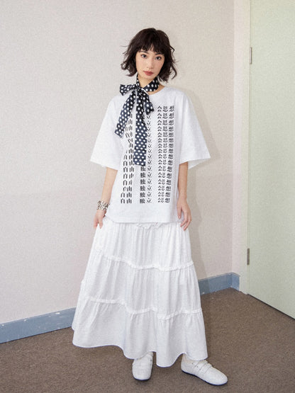 Liberal Independent Print Short Sleeve T-Shirt【s0000011896】