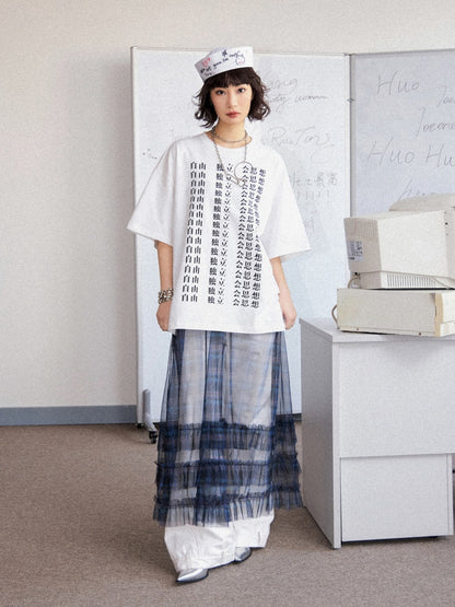 Liberal Independent Print Short Sleeve T-Shirt【s0000011896】