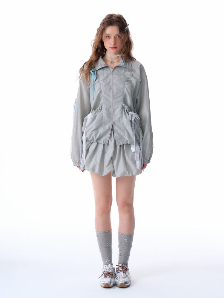 Bow High Waist A-Line Bud Mini Skirt【s0000011919】