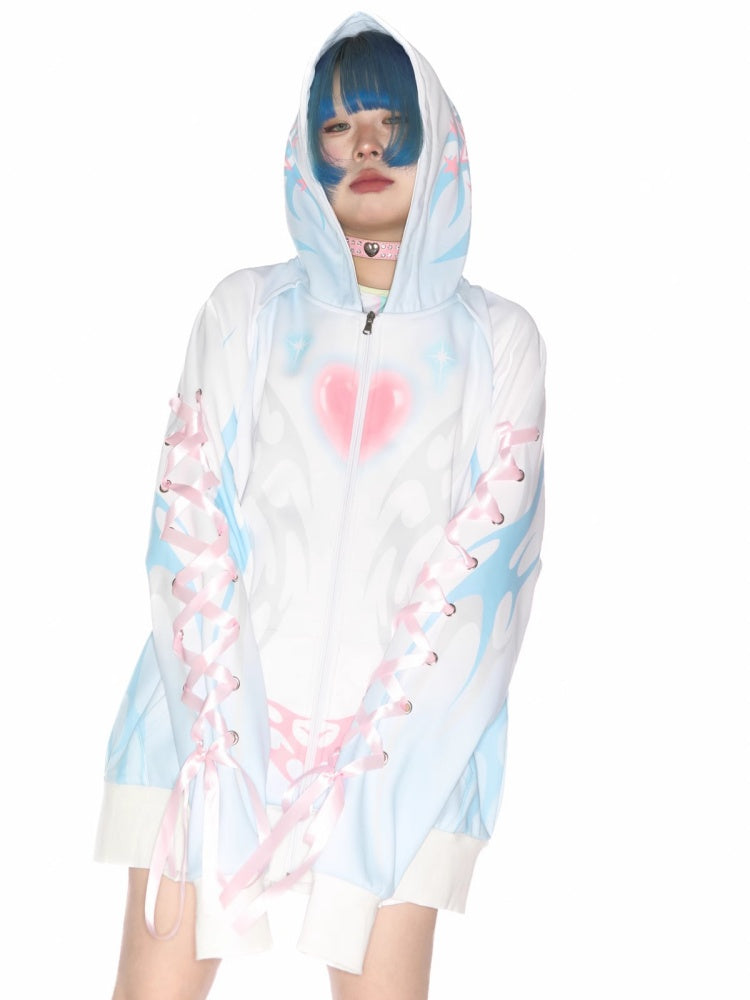 Subculture Aqua Mine Bow Tie Hoodie【s0000011790】