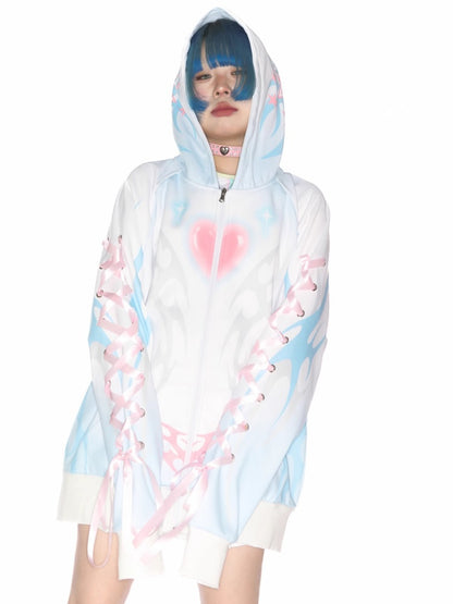 Subculture Aqua Mine Bow Tie Hoodie【s0000011790】