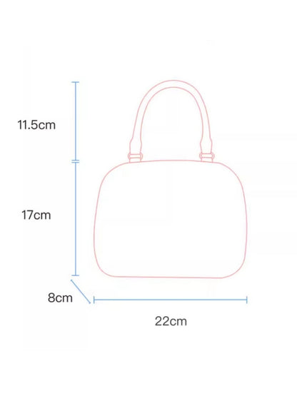 Cute Puppy Fur Embroidery 2WAY Boston Bag【s0000011748】