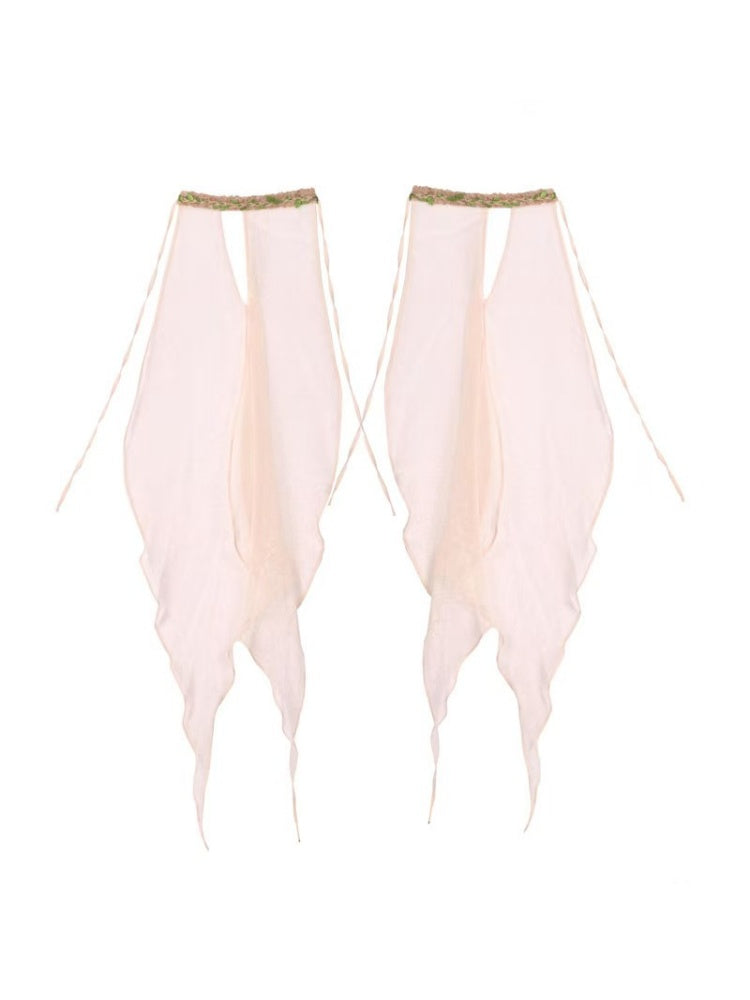 Forest Fairy Floral Lace Corset Dress 4-iece Set【s0000011761】