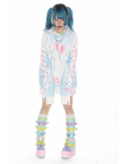 Subculture Aqua Mine Bow Tie Hoodie【s0000011790】