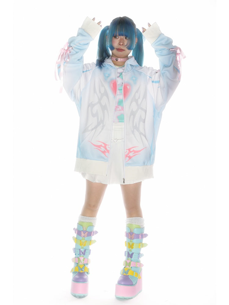 Subculture Aqua Mine Bow Tie Hoodie【s0000011790】