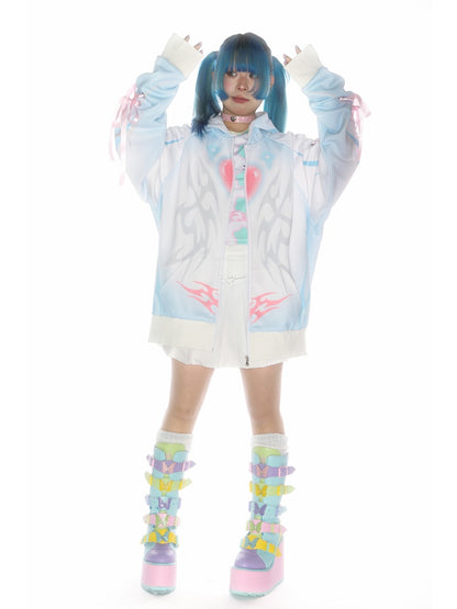 Subculture Aqua Mine Bow Tie Hoodie【s0000011790】