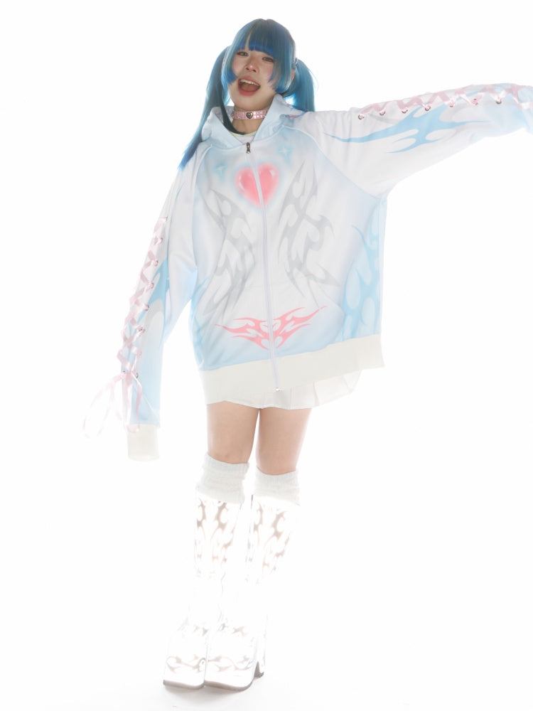 Subculture Aqua Mine Bow Tie Hoodie【s0000011790】