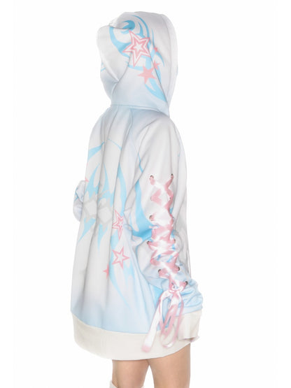 Subculture Aqua Mine Bow Tie Hoodie【s0000011790】