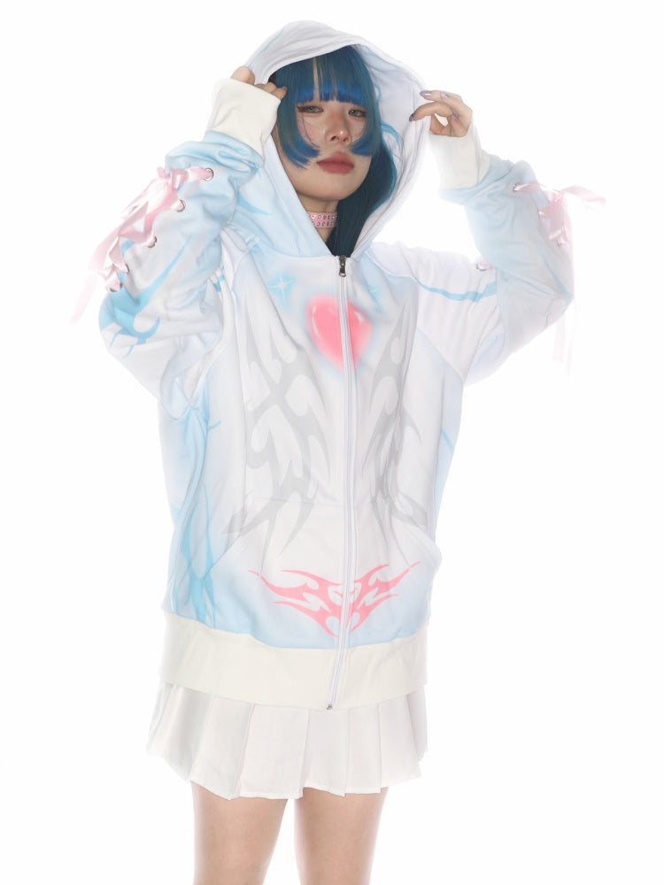 Subculture Aqua Mine Bow Tie Hoodie【s0000011790】