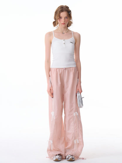 Heart Button Halter Neck Camisole【s0000011916】