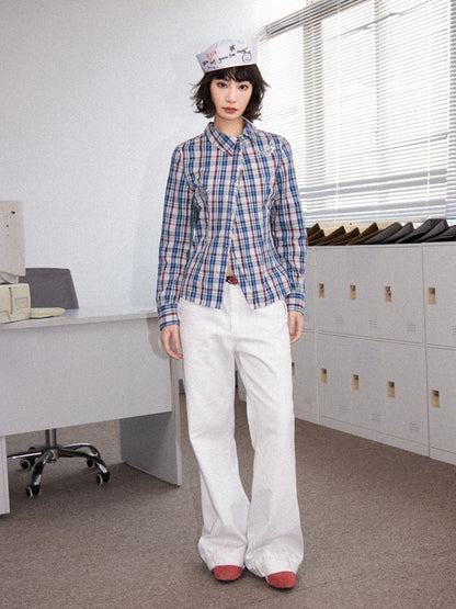 Pink Stitch Loose Straight Bootcut Jeans【s0000011903】