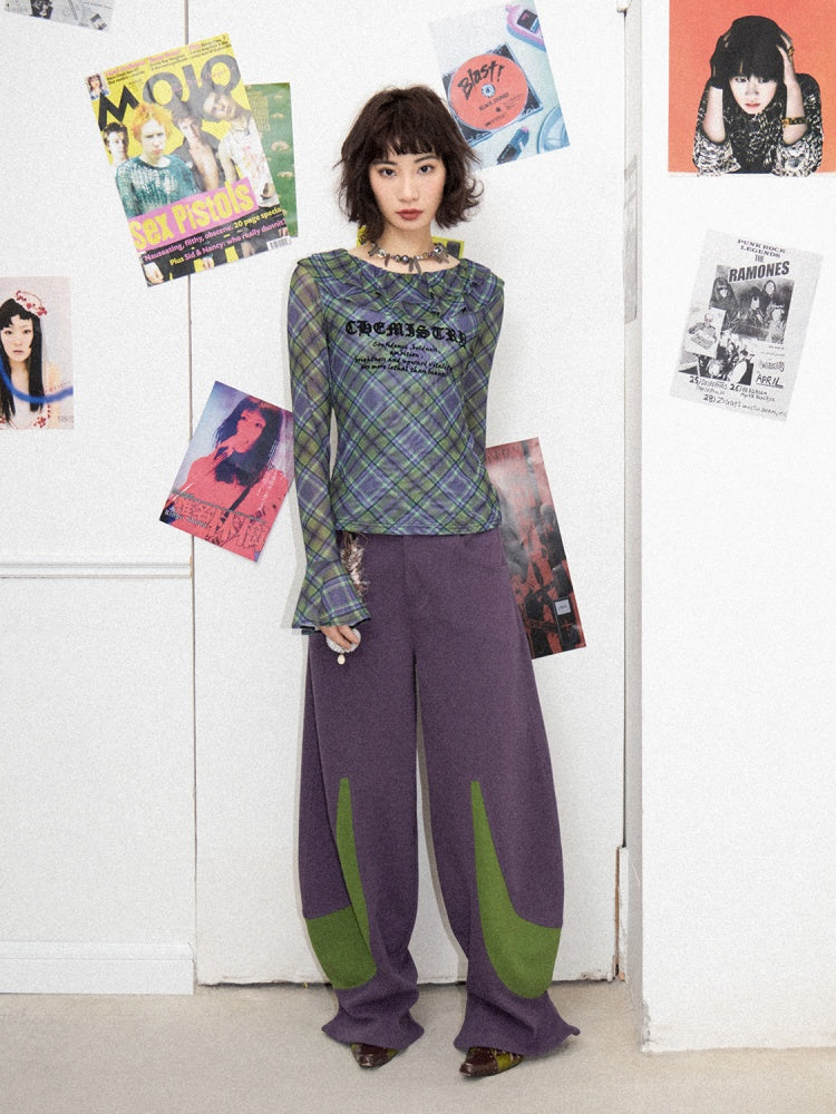 Loose Casual Pile Patchwork Switch Banana Pants【s0000011902】