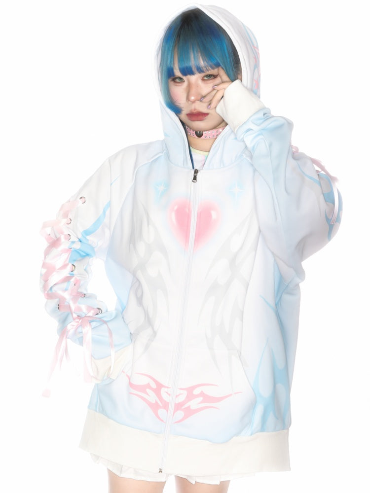 Subculture Aqua Mine Bow Tie Hoodie【s0000011790】