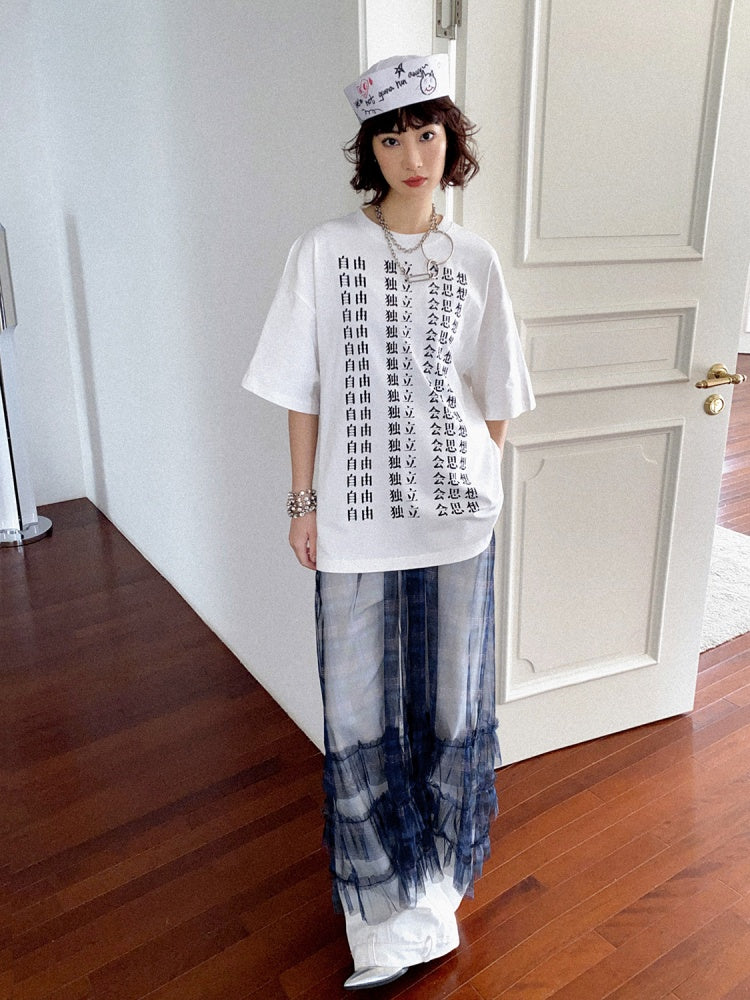Liberal Independent Print Short Sleeve T-Shirt【s0000011896】