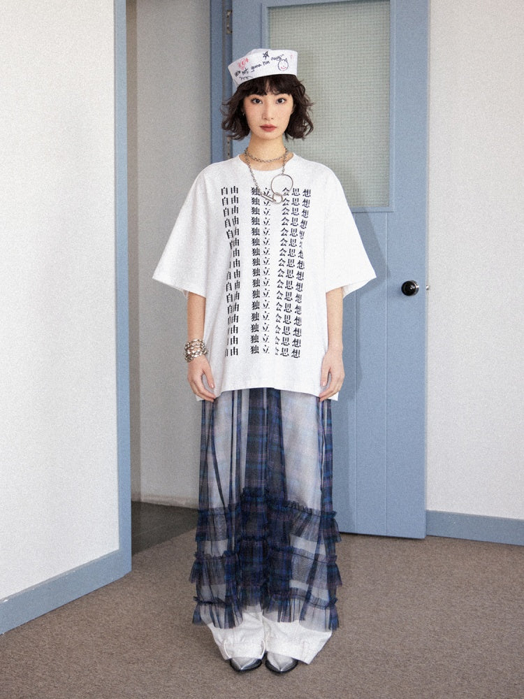 Liberal Independent Print Short Sleeve T-Shirt【s0000011896】